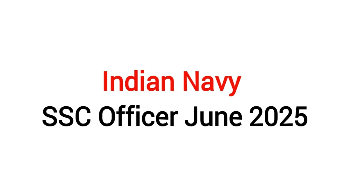 indian navy ssc officer june 2025